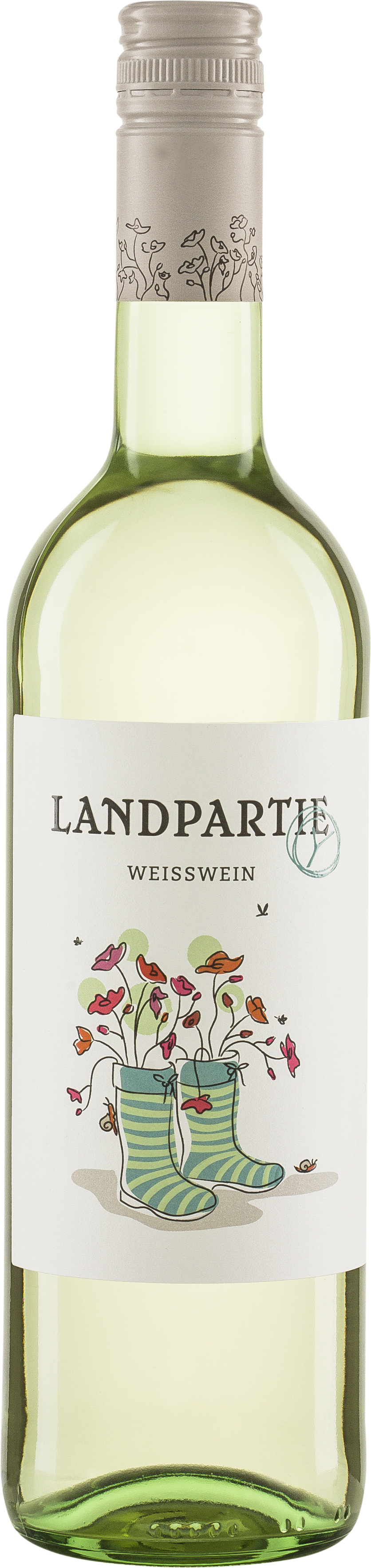 LANDPARTY Weiß Riegelmarke Bio-Weißwein
