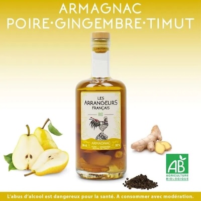 Bio-Armagnac-AOC-mit-Birne-Ingwer-und-Timut-Pfeffer Bio Armagnac AOC mit Birne, Ingwer und Timut Pfeffer