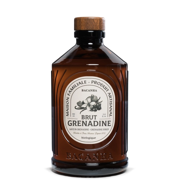 Bio roher Grenadine Sirup - 400 ml alkoholfrei Bacanha
