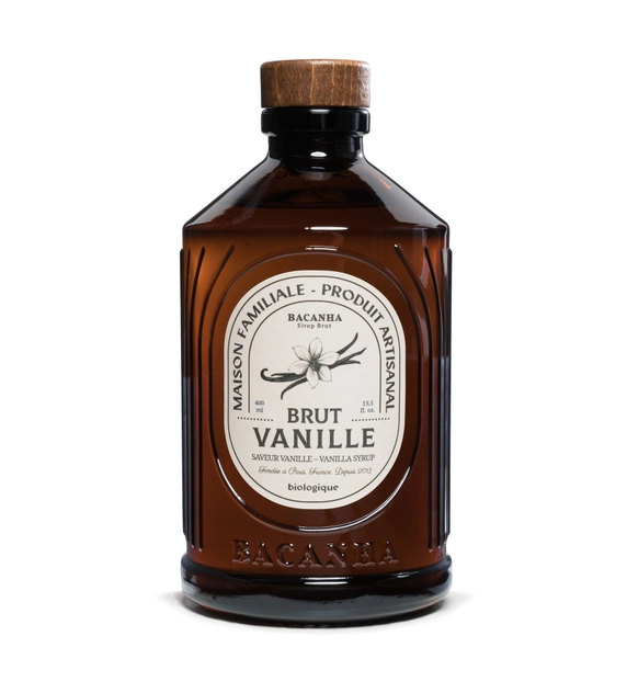 Roher Bio Vanille Sirup - 400 ml alkoholfrei Bacanha Roher Bio Vanille Sirup - 400 ml alkoholfrei Bacanha