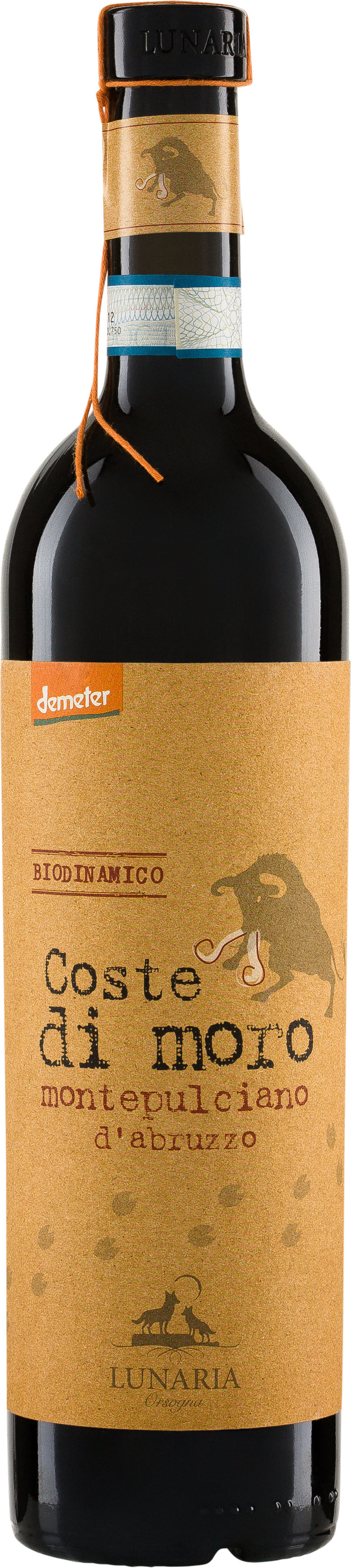 Coste di Moro Montepulciano d'Abruzzo Lunaria Demeter Biowein