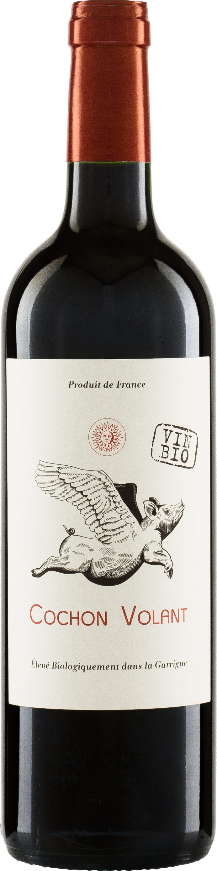 COCHON VOLANT Languedoc Rouge AOP Château de Caraguilhes Bio-Rotwein