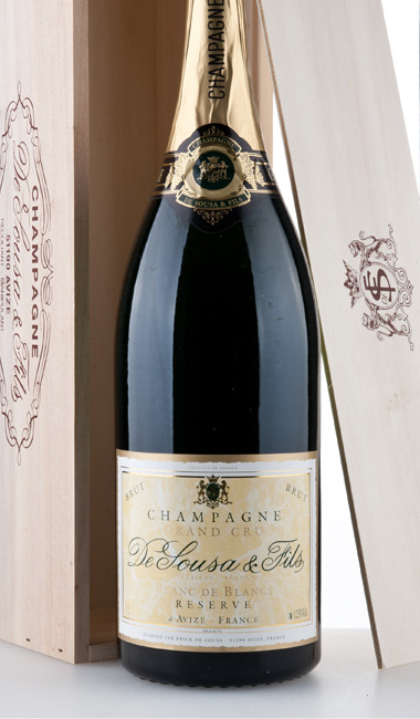 De Sousa et Fils Champagne Réserve Brut Blanc de Blancs Grand Cru Magnum - Bio Champagner